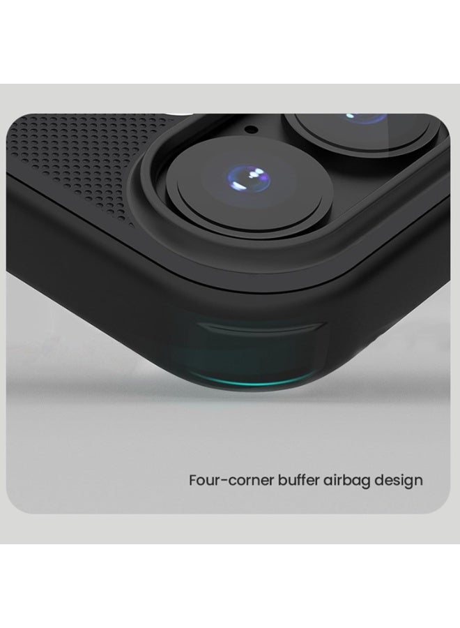 نيلكين جراب  نيلكين سوبر فروستيد برو مضاد للخدش والانزلاق لموبايل  Iphone 17 (اسود) - Image 5